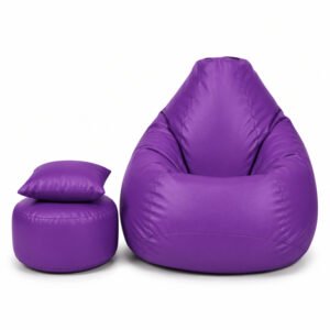 XXL Pear Shape Bean Bag COMBO Set-purple