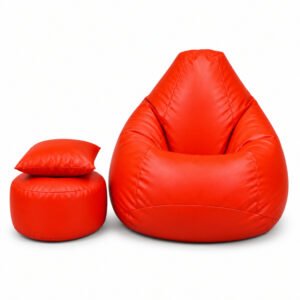 XXL Pear Shape Bean Bag, COMBO Set-Red