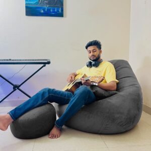 XXL Cozy Bean Bag ,Combo Set--Gray - XXL