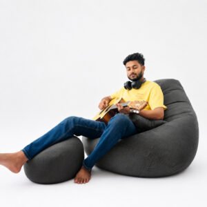 XXL Cozy Bean Bag ,Combo Set--Gray
