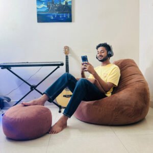 Cozy Bean Bag ,Combo Set-Brown - XXL